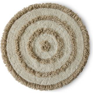 HKliving HK Living badeværelsesmåtte Ø80 cm Cream