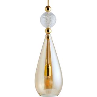 EBB & FLOW Smykke L guld krystal check ball guld
