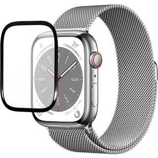 Apple Watch 9/8/7 (41mm) PMMA Skærmbeskyttelse - Sort Kant