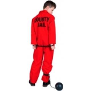 Rød fangedragt kostume