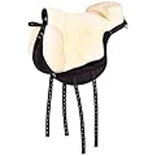 QHP Bareback sadel - Super Soft - Shetland, Sort/sort