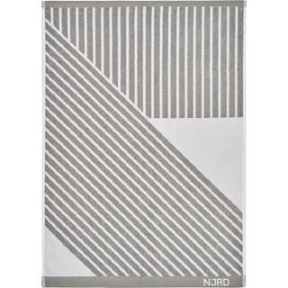 NJRD Stripes håndklæde 50x70 cm Grå