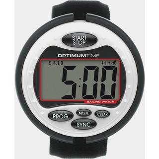 Sejlerur Optimum Time OS310, digital, Ø65 mm, 5 ATM, hvid/sort