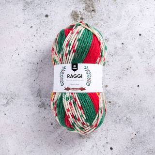 Järbo Raggi 100g 15226 Ugly christmas sweater Indhold: 70% Superwash Uld / 30% Polyamid Vægt/længde: 100 gram = ca. 150 meter Anbefalede pinde: 4.50 - 5.50 mm Strikkefasthed: 10 x 10 cm = ca 18 / 16m x 24 / 21p Anbefalet hæklenål: 4.50 mm Hæklefasthed: 10 x 10 cm = ca 14 fm x 17 p Maskinvask 40°C / Tørres fladt / Brug ikke skyllemiddel.