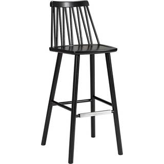 Hans K ZigZag barstol 78 cm Sort bejdset