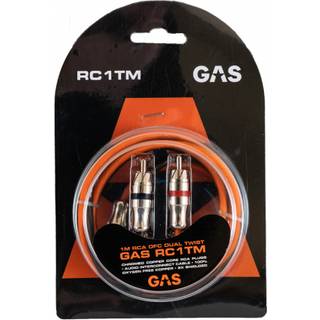GAS RC1TM dobbelt skærmet RCA-kabel, 1 meter