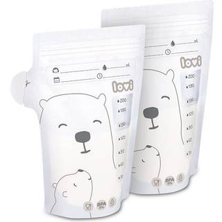 LOVI Buddy Bear pose til opbevaring af modermælk 25x200 ml - 25x200 ml