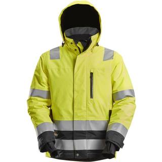 Snickers 1132 high-vis vandtæt 37.5® vinterjakke, klasse3 gul/sort XL
