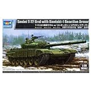 Soviet T-72 Ural with Kontakt-1 Reactive Armor
