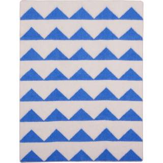 Brita Sweden Arctic Plaid 130x180 Cm - Plaider & Tæpper Norsk Lammeuld Cobalt - 15-184