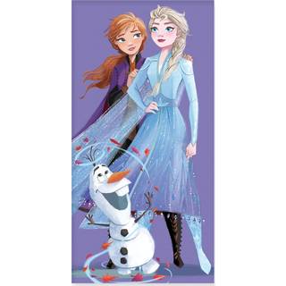 Badehåndklæde - 70x140 cm - Frost - Anna og Elsa - 100% Bomuld
