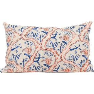 A World Of Craft Kantha Birds Pudebetræk 30x50 Cm - Pyntepuder & Betræk Bomuld Blå - 1007788-BA