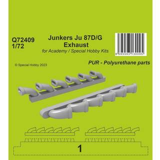 Junkers Ju 87D/G Exhaust 1/72 / for Academy and Special Hobby Kits
