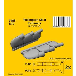 Wellington Mk.II Exhausts 1/72 / for Airfix kit