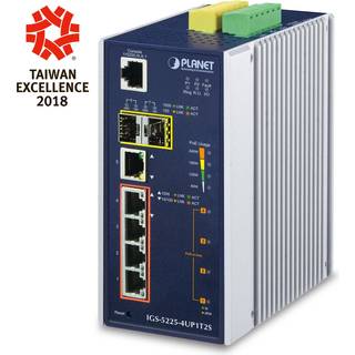 PLANET Industrial L2+ 4-Port 10/100/1000T Ultra PoE +
