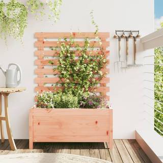 plantekasse med stativ 79x39,5x114 cm massivt douglasgran