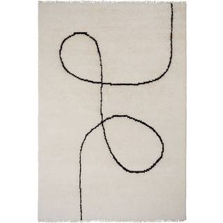 Linie Design Astral Spiral Gulvtæppe Black 200x300 cm
