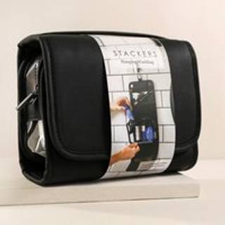 Toilettaske med krog - Sort - 21cm x 8cm x 27cm - Adriana