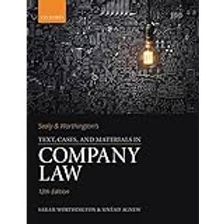 Sealy & Worthington's Text, Cases, and Materials in Company Law