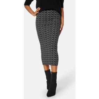 VERO MODA dame nederdel VMGOLDNEEDLE - Black W. BIRCH - XS