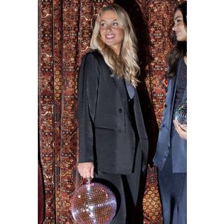 Jardin Heavy Sateen Blazer, Black, 34