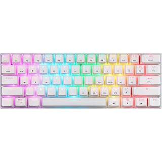 Motospeed Wireless mechanical keyboard SK62 White (blue switch) - Gaming Tastatur - Hvid