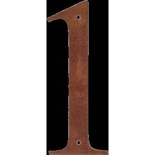 Kobberkompagniet husnummer 1, kobber, 15 cm