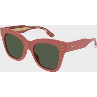 Gucci Kvinde GG1082S 004 Solbriller Acetat Rosa Grøn Cat Eye