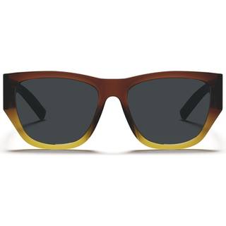 HANUKEii Creta HK-021-02 144 Solbriller Mænd Brun - Transparent Faded Brown - 144mm