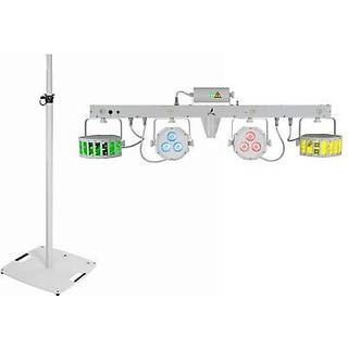 Eurolite Set LED KLS Laser Bar FX Light Set white + BPS-3 Loudspeaker Stand whit
