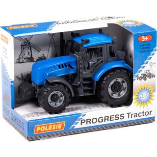 Polesie Traktor 18,8x10x11cm i æske, blå [Levering: 1-2 dage]