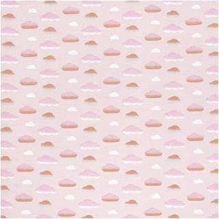 Jerseystoff Happy Baby Wolken rosa 145cm - Rosa