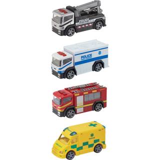Legetøjsbiler - Emergency Truck - 12 cm - 1 stk ass - Fra 3 år.