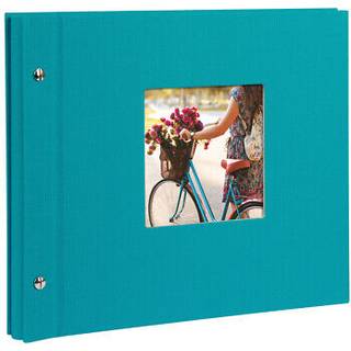 goldbuch Screw album Bella Vista 30x25 40 black pages turquoise