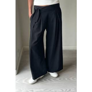 Lana Drapy Bukser, Black, 36