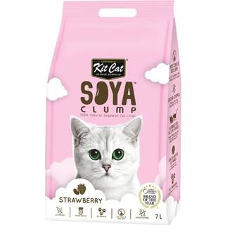 Soyaclump Eco Kattegrus - Jordbær / 7 L