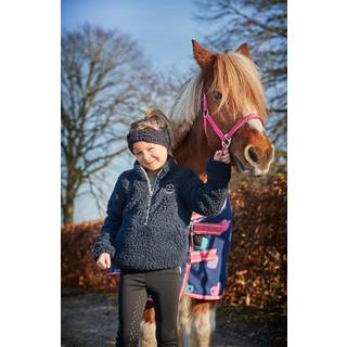 Equipage - Joelle teddy half-zip jakke - Navy / M