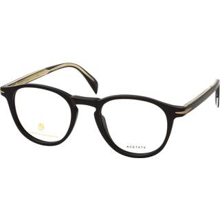 DAVID BECKHAM Mand DB 1018 003 Optiske stel Acetat Sort-opaque Rund