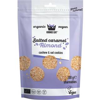 Kookie Cat Salted Karamel Mandel Økologisk - 100 gram