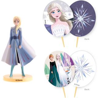 Dekorationssæt Frost Elsa 9,5 cm sæt/3 dele