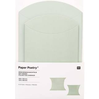 Paper Poetry Geschenkschachteln Set 6 Stück - Mint