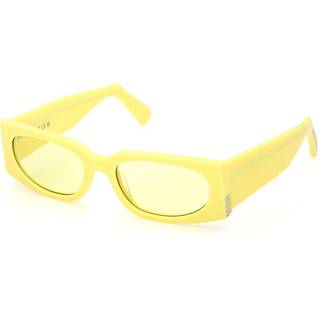 GCDS Unisex GD0016 39E Solbriller Acetat Gul Gul Firkantet Normal