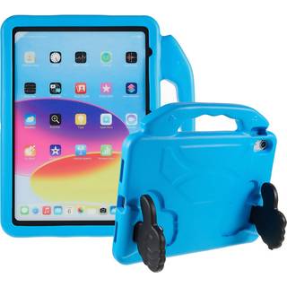 iPad 11" (2025) / iPad 10.9" (2024/2022) Børne cover - Thumb Kickstand Bagside Cover - Blå
