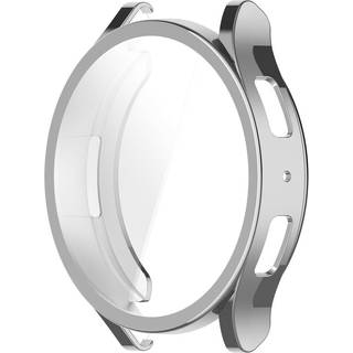 Samsung Galaxy Watch 6 (40mm) Fleksibelt Plastik Cover m. Indbygget Skærmbeskytter - Sølv