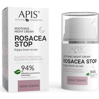 Apis Natural Cosmetics Rosacea-Stop Lindrende natcreme til sensitiv, rødpigmenteret hud 50 ml - 50 ml