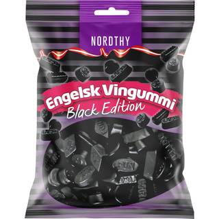 Nordthy Engelsk Vingummi - Black edition - 300 g