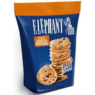 Elephant Pretzels with Black & White Sesame - 180 g