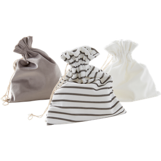 GIFTIE STRIPE SET gavepose 3-pak - Grå