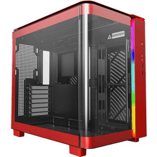 Montech KING 95 Midi-Tower, Tempered Glass, ARGB - rot