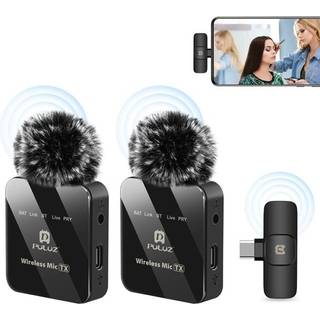 Puluz Trådløse mikrofoner med modtager til enheder med USB-C